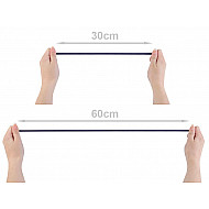 Elastic Lat Einfach, Breite 7 mm (5 M Card) - Grau