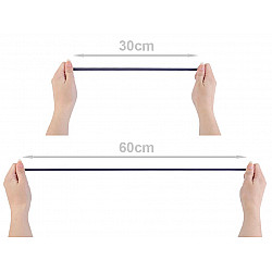 Elastic Lat Einfach, Breite 7 mm (5 M Card) - Grau