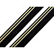 Elastische Vorspannung zu Meter, Breite 20 mm - Schwarz / Gold