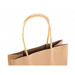 Papiertasche natural (Packung 12 Stück) - naturbraun