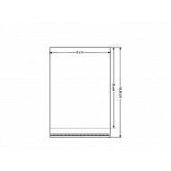 Cellophanbeutel mit Klebestreifen 6x8 cm (Packung 100 Stück)