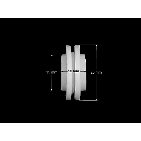 Magnetknopf Ø23 mm, weiß, 2 Set