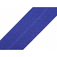 Schrägband Baumwolle Breite 20 mm gefalzt (karte 25 m) - Marine Blau