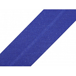 Schrägband Baumwolle Breite 20 mm gefalzt (karte 25 m) - Marine Blau