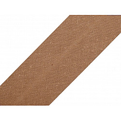 Schrägband Baumwolle Breite 30 mm gefalzt (karte 25 m) - dunkelbeige