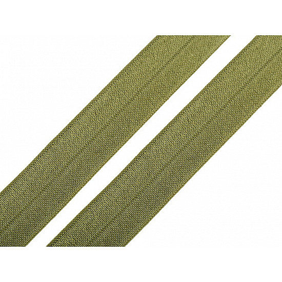 Elastische Vorspannung, Breite 20 mm (Karte 25 m) - grüner Kaki