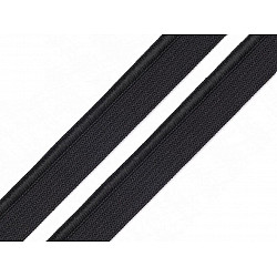 Elastisch mit PASPOS, Breite 11 mm (Karte 25 m) - Schwarz