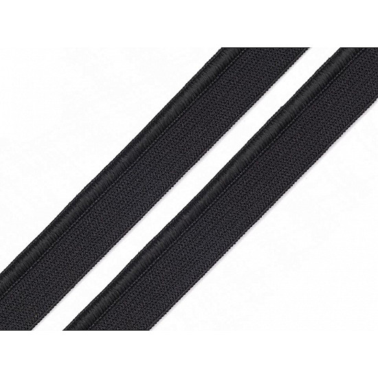 Elastisch mit PASPOS, Breite 11 mm (Karte 25 m) - Schwarz