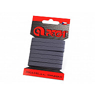 Elastic Lat Einfach, Breite 7 mm (5 M Card) - Grau