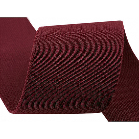 Elastisches breites Gewebe, Breite 50 mm (Rolle 25 m) - Bordo