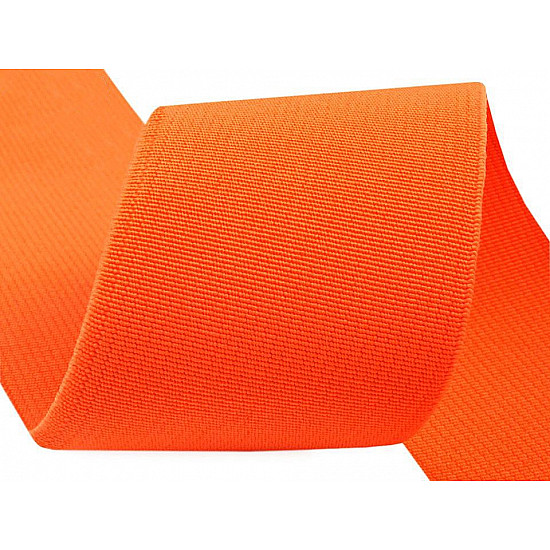 Elastisches breites Gewebe, Breite 50 mm (Rolle 25 m) - Orange