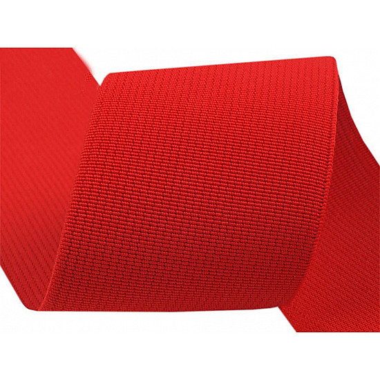 Elastisches breites Gewebe, Breite 50 mm (Rolle 25 m) - rot