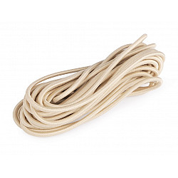 Runde elastisch, Ø2 mm (3 m Karte) - Beige