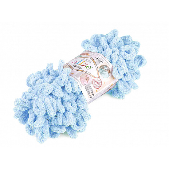 Strickgarn Alize Puffy 100 g, Baby blau