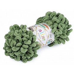 Strickgarn Alize Puffy 100 g, grasgrün