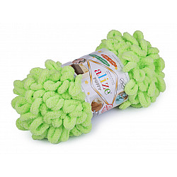 Strickgarn Alize Puffy 100 g, Green Yelow