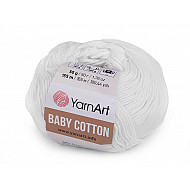 Strickgarn Baby Cotton 50 g - weiß