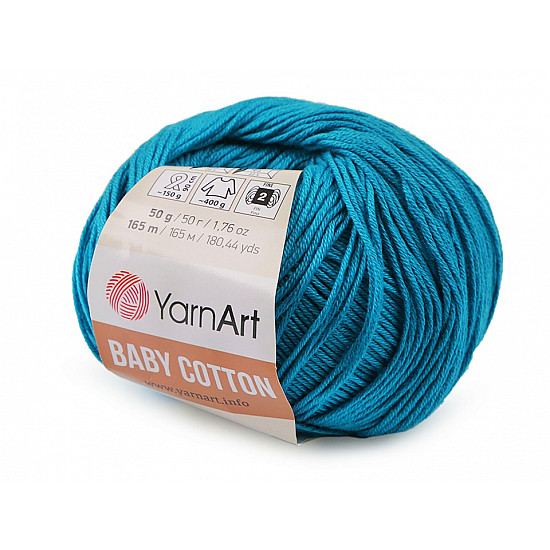 Strickgarn Baby Cotton 50 g - Azzuro blau