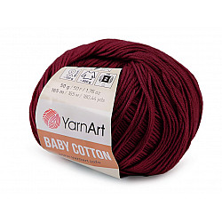 Strickgarn Baby Cotton 50 g - Bordeaux