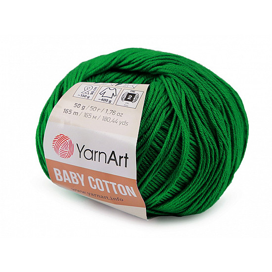 Strickgarn Baby Cotton 50 g - Pastelgrün