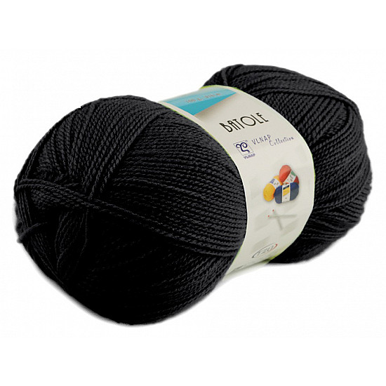 Strickgarn Batole 100 g - schwarz