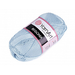 Strickgarn Baumwolle Begonia 50 g - hellblau