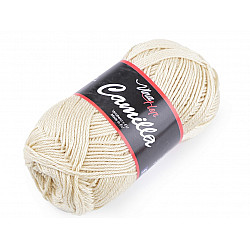 Strickgarn aus Baumwolle Camilla 50 g - beige Aloe