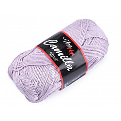 Strickgarn aus Baumwolle Camilla 50 g - hell lila