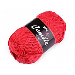 Strickgarn aus Baumwolle Camilla 50 g - rot