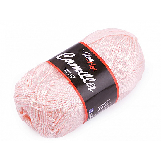 Strickgarn aus Baumwolle Camilla 50 g - puderig