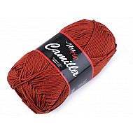 Strickgarn aus Baumwolle Camilla 50 g - mittelrost