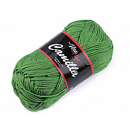 Strickgarn aus Baumwolle Camilla 50 g - Grasgrün