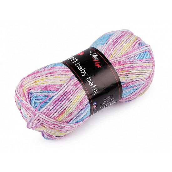 Elen Baby Batik Strickgarn 100 g - hellviolett - blau