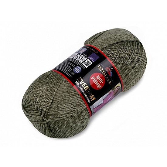 Strickgarn Everyday 100 g - grau-grün