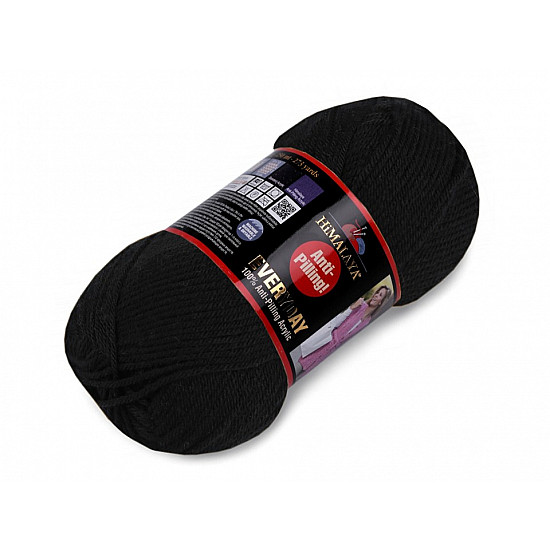 Strickgarn Everyday 100 g - schwarz