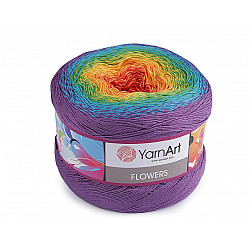 Strickgarn Flowers 250 g, rot