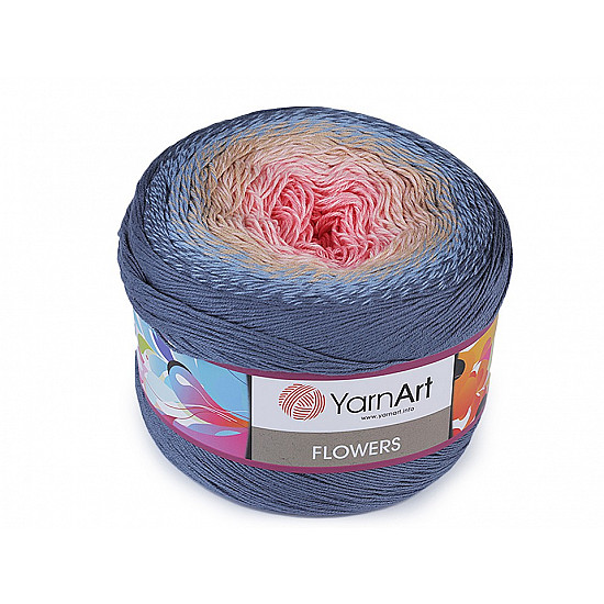 Strickgarn Flowers 250 g, lachsfarben hell