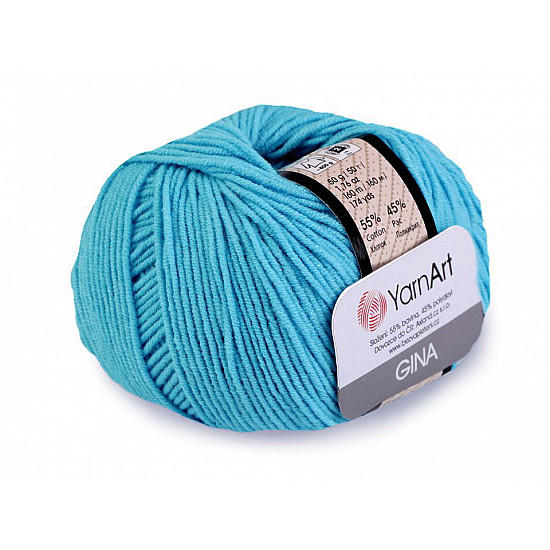 Strickgarn Gina / Jeans 50 g - Azzuro blau