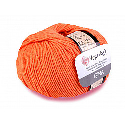 Strickgarn Gina / Jeans 50 g - orange