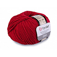 Strickgarn Gina / Jeans 50 g - rot