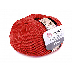 Strickgarn Gina / Jeans 50 g - hellrot