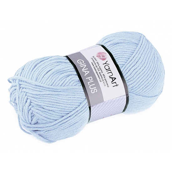 Strickgarn Gina/Jeans Plus 100 g - hellblau