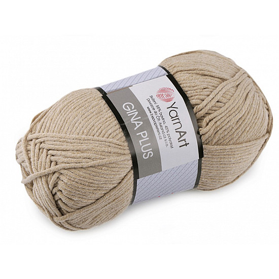 Strickgarn Gina/Jeans Plus 100 g - beige