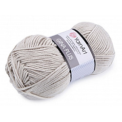 Strickgarn Gina/Jeans Plus 100 g - hell-grau