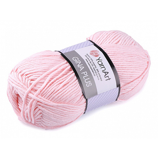 Strickgarn Gina/Jeans Plus 100 g - Hellrosa