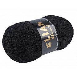 Strickgarn Klasik 50 g - schwarz