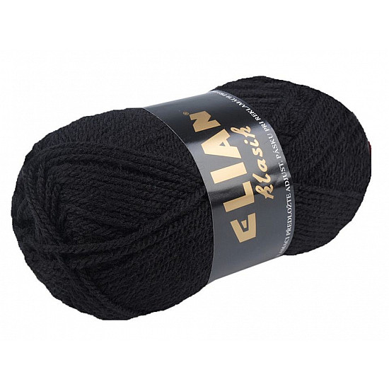 Strickgarn Klasik 50 g - schwarz