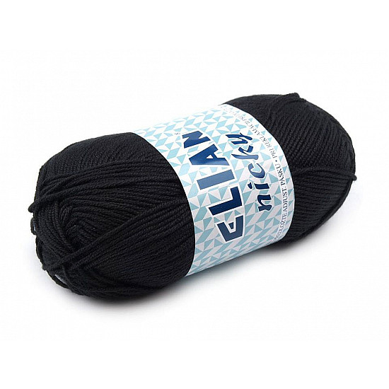 Strickgarn Nicky 50 g - schwarz