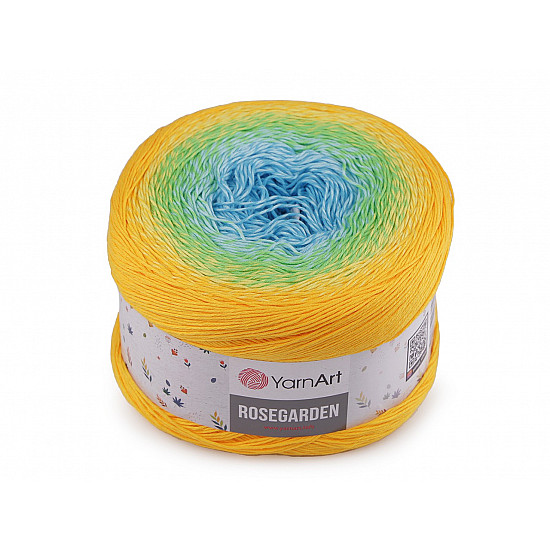 Rosegarden Strickgarn Baumwolle 250 g, orange-gelb