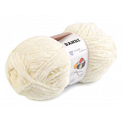 Strickgarn Chenille Bambi 100 g, beige Aloe